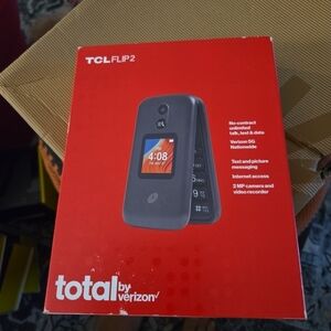 TCL Go Flip 2 T4058G 8GB Factory Unlocked 4G LTE GSM Senior Flip 1-Year Warranty